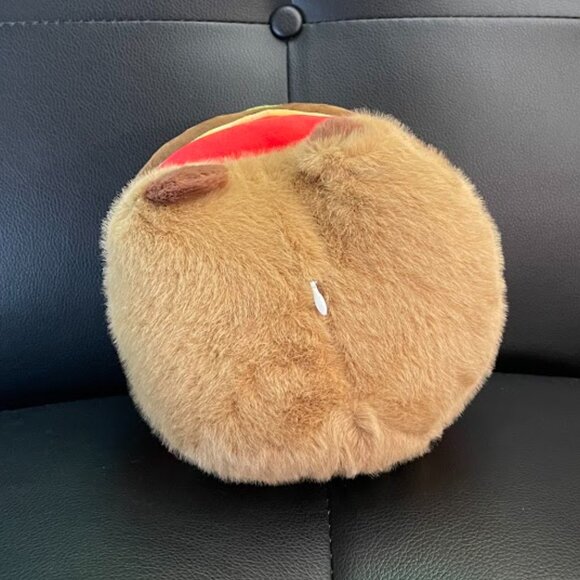Big Capybara Cheeseburger Stuffed Plush!  9"  NWT - Picture 5 of 7